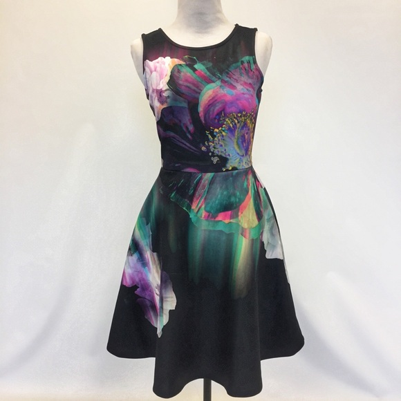 Apt. 9 Dresses & Skirts - Apt 9 Floral design dark colored dress